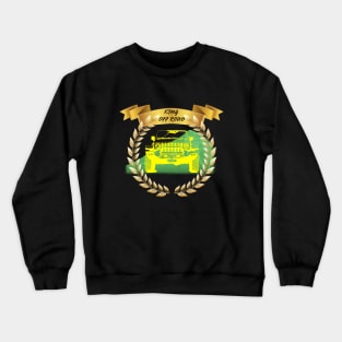 Drive to the mountain with jeep Crewneck Sweatshirt